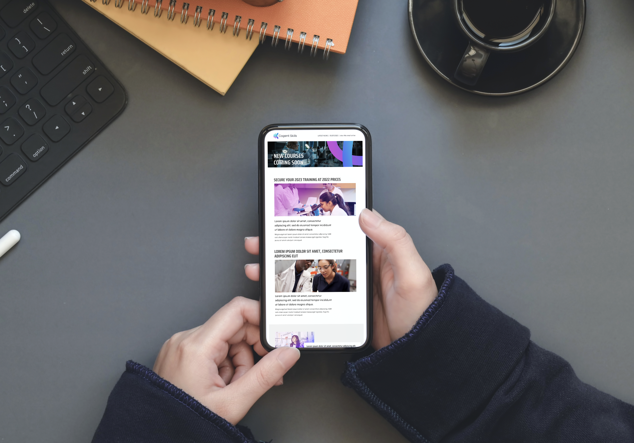 Cogent - holding page mobile