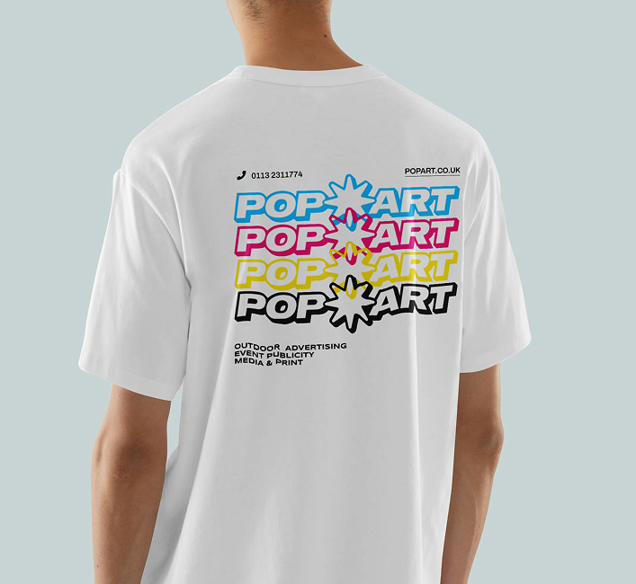 Pop Art T Shirt reverse mockup